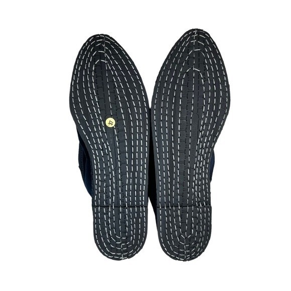 Fifi Venezia Gritti Blue Velvet Slippers Loafers 37 / 6.5 Handmade - Picture 9 of 9